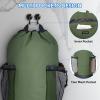 BALEINE 120L Laundry Bag Backpack, 900D Oxford Fabric Large Travel Laundry Bags with Shoulder Straps and 2 Mesh Pockets for College Dorm, Apartment, Laundromat (Gray, 120L)(Green)