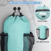 BALEINE 120L Laundry Bag Backpack, 900D Oxford Fabric Large Travel Laundry Bags with Shoulder Straps and 2 Mesh Pockets for College Dorm, Apartment, Laundromat (Gray, 120L)(Sky Blue)