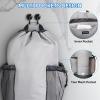 BALEINE 120L Laundry Bag Backpack, 900D Oxford Fabric Large Travel Laundry Bags with Shoulder Straps and 2 Mesh Pockets for College Dorm, Apartment, Laundromat (Gray, 120L)(Gray)