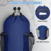 BALEINE 120L Laundry Bag Backpack, 900D Oxford Fabric Large Travel Laundry Bags with Shoulder Straps and 2 Mesh Pockets for College Dorm, Apartment, Laundromat (Gray, 120L)(Navy)