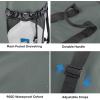 BALEINE 120L Laundry Bag Backpack, 900D Oxford Fabric Large Travel Laundry Bags with Shoulder Straps and 2 Mesh Pockets for College Dorm, Apartment, Laundromat (Gray, 120L)(Dark Grey)