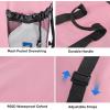 BALEINE 120L Laundry Bag Backpack, 900D Oxford Fabric Large Travel Laundry Bags with Shoulder Straps and 2 Mesh Pockets for College Dorm, Apartment, Laundromat (Gray, 120L)(Pink)