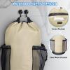BALEINE 120L Laundry Bag Backpack, 900D Oxford Fabric Large Travel Laundry Bags with Shoulder Straps and 2 Mesh Pockets for College Dorm, Apartment, Laundromat (Gray, 120L)(Beige)