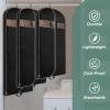 BALEINE 1PK Heavy Duty Garment Bag with Shoe Storage Travel Bag for Dresses, Suit, Coats Travel Essential (60″, Black)(Black)