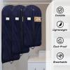 BALEINE 1PK Heavy Duty Garment Bag with Shoe Storage Travel Bag for Dresses, Suit, Coats Travel Essential (60″, Black)(Blue)