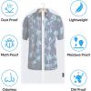 BALEINE 40” Translucent Garment Bags, 12 Packs PEVA Dress Bag for Closet Clothes Dresses Suit Coats Storage (White, 12PK)(White-Translucent)