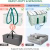 BALEINE 6-Pack Oversized Moving Bags with Reinforced Handles, Heavy-Duty Storage Tote for Clothes, Moving Supplies (Clear, 6-Pack)(Antique Folidage)