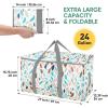 BALEINE 6-Pack Oversized Moving Bags with Reinforced Handles, Heavy-Duty Storage Tote for Clothes, Moving Supplies (Clear, 6-Pack)(Mosaic)