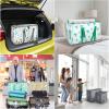 BALEINE 6-Pack Oversized Moving Bags with Reinforced Handles, Heavy-Duty Storage Tote for Clothes, Moving Supplies (Clear, 6-Pack)(Spring Stroll)
