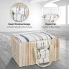 BALEINE 6-Pack Oversized Moving Bags with Reinforced Handles, Heavy-Duty Storage Tote for Clothes, Moving Supplies (Color Stripe with Window, 6-Pack)(Color Stripe)