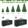 BALEINE 7.5 ft Christmas Tree Storage Bag, Heavy Duty 900D Oxford Fabric with Reinforced Handles and Dual Zippers Wide Opening, Extra Large Storage Container for Trees and Decorations (Black)(Black)