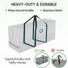 BALEINE 7.5 ft Christmas Tree Storage Bag, Heavy Duty Extra Large Artificial Christmas Tree Bag with Reinforced Handles and Dual Zippers Wide Opening (Gray, 7.5 ft)(Gray)