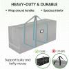 BALEINE 7.5 ft Christmas Tree Storage Bag, Heavy Duty Extra Large Artificial Christmas Tree Bag with Reinforced Handles and Dual Zippers Wide Opening (Gray, 7.5 ft)(Black)