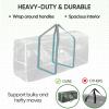 BALEINE 7.5 ft Christmas Tree Storage Bag, Heavy Duty Extra Large Artificial Christmas Tree Bag with Reinforced Handles and Dual Zippers Wide Opening (Gray, 7.5 ft)(Transparent)