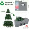 BALEINE 7.5 ft Christmas Tree Storage Bag, Heavy Duty Extra Large Artificial Christmas Tree Bag with Reinforced Handles and Dual Zippers Wide Opening (Gray, 7.5 ft)(Gray)