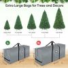 BALEINE 7.5 ft Christmas Tree Storage Bag, Heavy Duty Extra Large Artificial Christmas Tree Bag with Reinforced Handles and Dual Zippers Wide Opening (Gray, 7.5 ft)(Gray)