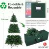 BALEINE 7.5 ft Christmas Tree Storage Bag, Heavy Duty Extra Large Artificial Christmas Tree Bag with Reinforced Handles and Dual Zippers Wide Opening (Gray, 7.5 ft)(Green)