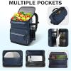 BALEINE Backpack Cooler Insulated Bag 36 Can Capacity Leak Proof Portable Collapsible Thermal Bag for Beach Travel Camping Grocery Shopping