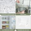 BALEINE Clear Plastic Storage Bins, Pantry Organization, BPA Free Stackable Refrigerator Organizers and Storage with Handles for Kitchen Fridge Cabinet Bathroom (4PK, 11×7.5×6)(8)