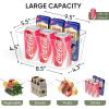 BALEINE Clear Plastic Storage Bins, Pantry Organization, BPA Free Stackable Refrigerator Organizers and Storage with Handles for Kitchen Fridge Cabinet Bathroom (4PK, 11×7.5×6)(4)