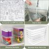 BALEINE Clear Stackable Storage Bins with Lids, Plastic Containers with Handle for Pantry Organizers and Storage, Plastic Bins for Fridge, Kitchen, Bathroom, Cabinet (13×7.4×7, 8PK)(6)