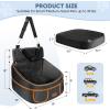 BALEINE Dog Car Seat for Small and Medium Dogs, Detachable Washable Pet Car Seat with Waterproof Bottom and 4 Storage Pockets, for Dogs Under 35 lbs (Black)(Black)