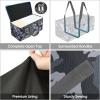 BALEINE Extra Large Storage Tote with Zippers & Carrying Handles, Heavy-Duty Oxford Fabric Moving Bags for Laundry, Space Saving, Storage, Spring Stroll(Grey Camouflage)