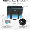 BALEINE Extra Large Utility Tote Bag with Wire Frame for Storage (Black, 22”x12”x10”)(Black)
