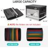 BALEINE Fireproof Document Box with Lock, Portable Fireproof Document Bag Waterproof Fire Proof File Boxes for Documents, File Organizer Box for Important Paperwork (Black, 16”x12.5”x11.5”)