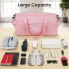 BALEINE Gym Bag for Women and Men, Duffel Bag for Sports, Gyms and Weekend Getaway, Waterproof Dufflebag with Shoe and Wet Clothes Compartments, Lightweight Carryon Gymbag (Green)(Pink)