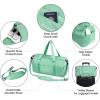 BALEINE Gym Bag for Women and Men, Duffel Bag for Sports, Gyms and Weekend Getaway, Waterproof Dufflebag with Shoe and Wet Clothes Compartments, Lightweight Carryon Gymbag (Green)(Green)