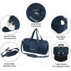 BALEINE Gym Bag for Women and Men, Duffel Bag for Sports, Gyms and Weekend Getaway, Waterproof Dufflebag with Shoe and Wet Clothes Compartments, Lightweight Carryon Gymbag (Green)(Blue)