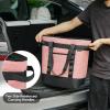 BALEINE Large 45-Can Cooler Bags Insulated, PEVA Soft Cooler Tote Bag, Insulated Grocery Bags with Zippered Top (10.5 Gallon,Pink)(Pink)