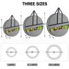 BALEINE Premium Wreath Storage Container, Oxford Christmas Wreath Storage Bags with Durable Tarp Material and Reinforced Handle for Holiday Xmas (Red, 24″)(Grey)
