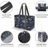 BALEINE Soft 9 Gallon Extra Large Utility Tote, Foldable Reusable Storage Bag (Color Stripe)(Grey Camouflage)