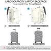 BALEINE Travel Backpack for Women Men, Large Sturdy Carry On Laptop Backpack Gifts for Business, Casual, Weekender, Hiking (XL, Dusty Blue)(Beige)