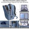 BALEINE Travel Backpack for Women Men, Large Sturdy Carry On Laptop Backpack Gifts for Business, Casual, Weekender, Hiking (XL, Dusty Blue)(Dusty Blue)