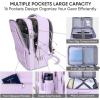 BALEINE Travel Backpack for Women Men, Large Sturdy Carry On Laptop Backpack Gifts for Business, Casual, Weekender, Hiking (XL, Dusty Blue)(Lavender)