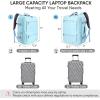 BALEINE Travel Backpack for Women Men, Large Sturdy Carry On Laptop Backpack Gifts for Business, Casual, Weekender, Hiking (XL, Dusty Blue)(Light Blue)
