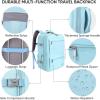 BALEINE Travel Backpack for Women Men, Large Sturdy Carry On Laptop Backpack Gifts for Business, Casual, Weekender, Hiking (XL, Dusty Blue)(Light Blue)