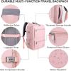 BALEINE Travel Backpack for Women Men, Large Sturdy Carry On Laptop Backpack Gifts for Business, Casual, Weekender, Hiking (XL, Dusty Blue)(Pink)