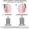 BALEINE Travel Backpack for Women Men, Large Sturdy Carry On Laptop Backpack Gifts for Business, Casual, Weekender, Hiking (XL, Dusty Blue)(Pink)