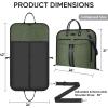 BALEINE Travel Garment Bag, Travel Suit Bag for Men, 42” Waterproof Carry on Garment Bag for Hanging Clothes, Garment Duffel Bag for Travel Business (Brown)(Green)