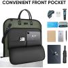 BALEINE Travel Garment Bag, Travel Suit Bag for Men, 42” Waterproof Carry on Garment Bag for Hanging Clothes, Garment Duffel Bag for Travel Business (Brown)(Green)