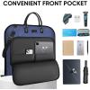 BALEINE Travel Garment Bag, Travel Suit Bag for Men, 42” Waterproof Carry on Garment Bag for Hanging Clothes, Garment Duffel Bag for Travel Business (Brown)(Blue)