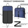 BALEINE Travel Garment Bag, Travel Suit Bag for Men, 42” Waterproof Carry on Garment Bag for Hanging Clothes, Garment Duffel Bag for Travel Business (Brown)(Blue)
