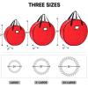 BALEINE Wreath Storage Container, 2 Pack Christmas Wreath Storage Bag with Tear Resistant PE Material and Reinforced Handle for Holiday Xmas (Green, 30″x8″)(Red)