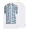 BALEINE 40” Translucent Garment Bags, 12 Packs PEVA Dress Bag for Closet Clothes Dresses Suit Coats Storage (White, 12PK)(White-Translucent)