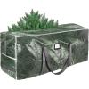 BALEINE 7.5 ft Christmas Tree Storage Bag, Heavy Duty Extra Large Artificial Christmas Tree Bag with Reinforced Handles and Dual Zippers Wide Opening (Gray, 7.5 ft)(Transparent)
