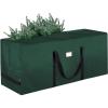 BALEINE 7.5 ft Christmas Tree Storage Bag, Heavy Duty Extra Large Artificial Christmas Tree Bag with Reinforced Handles and Dual Zippers Wide Opening (Gray, 7.5 ft)(Green)